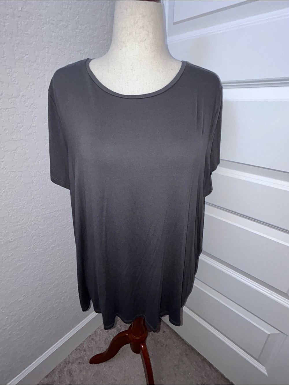 Eileen Fisher System Short Sleeve Blouse Shirt Top